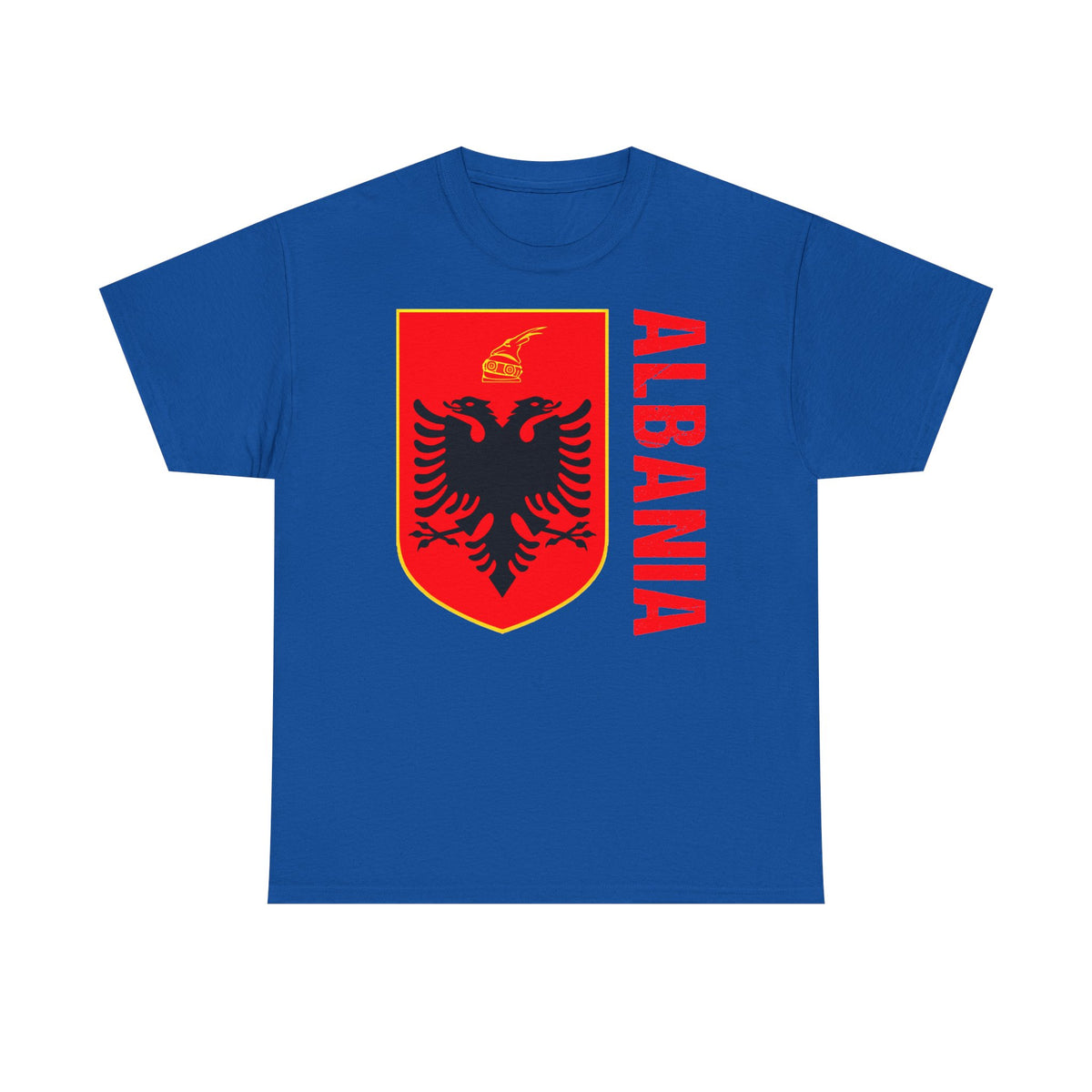 Albania Wappen Shqiptar Flagge Adler Fußball Fan Sport Unisex T Shirt