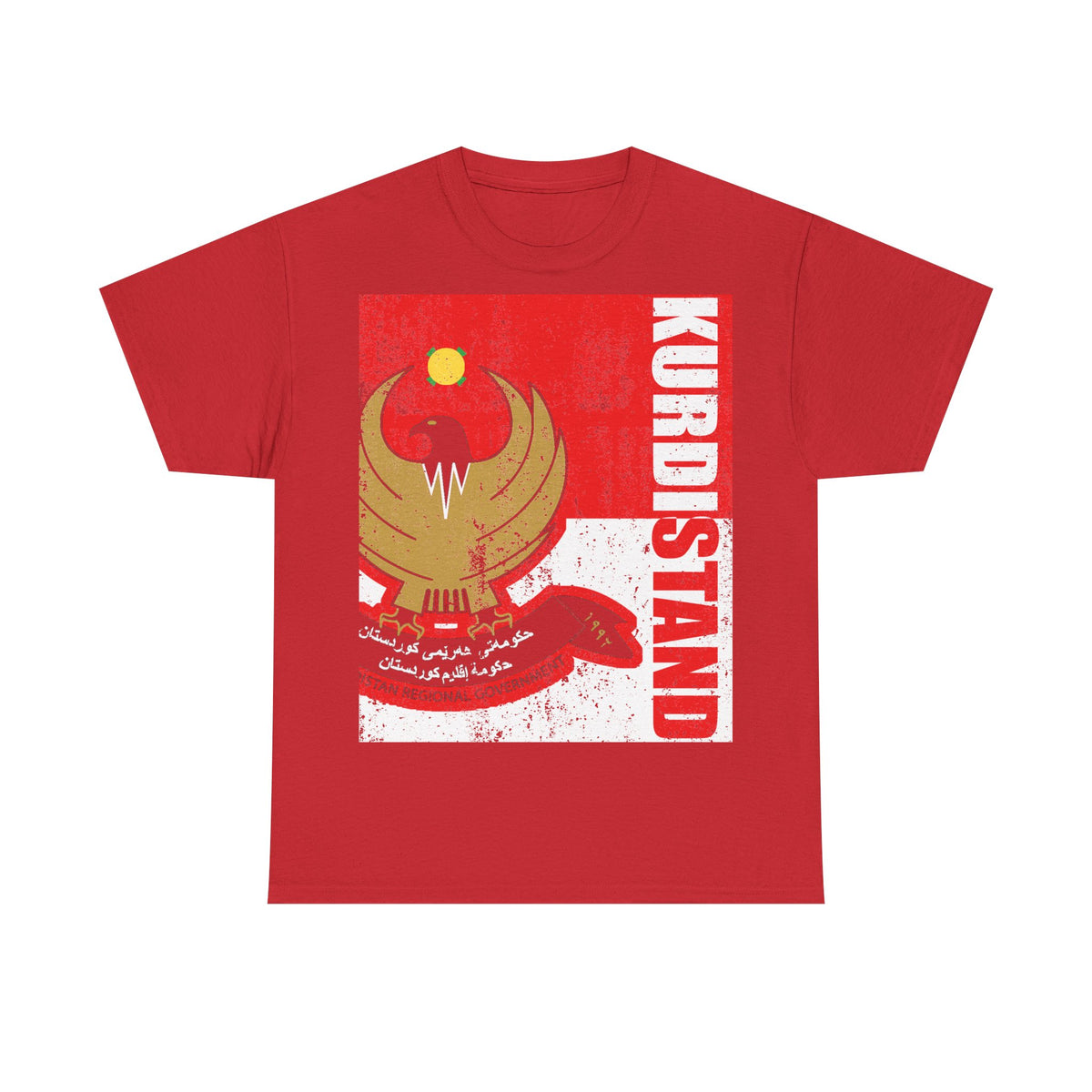 Kurdistán Azadi Escudo Bandera Patria Newroz Regalo - Camiseta unisex