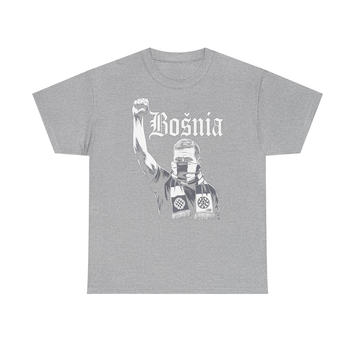 Bosnia escudo bandera orgullo patria aficionado al fútbol idea de regalo - Camiseta unisex
