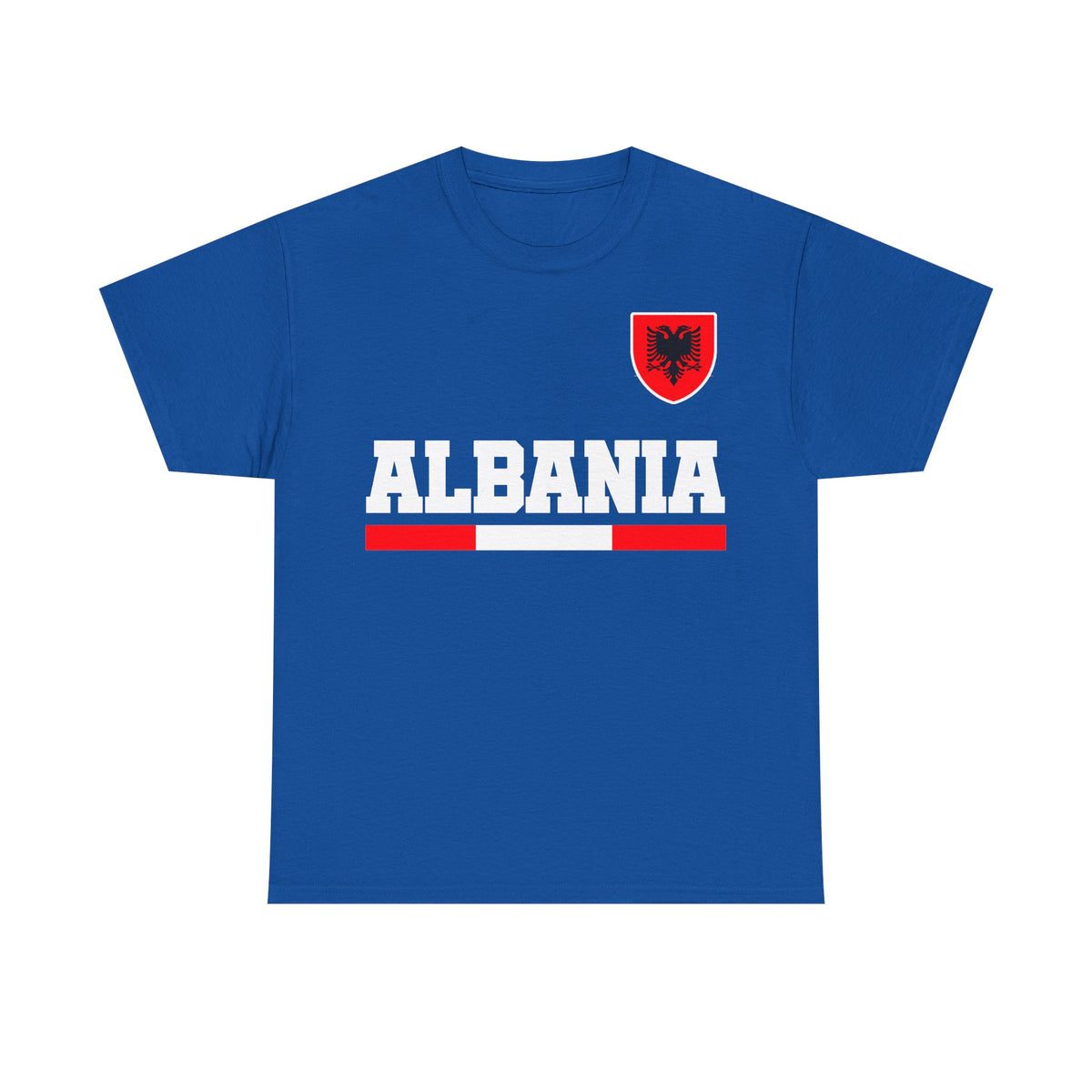 Camiseta unisex de Albania, escudo albanés, bandera, águila, fútbol, aficionado, deporte