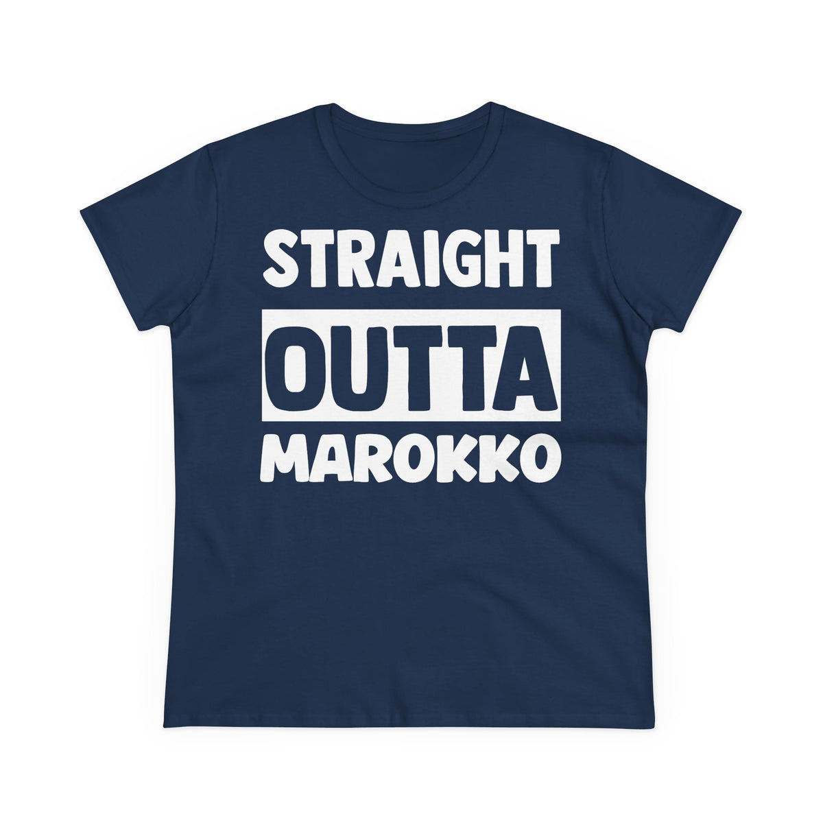 Escudo de Marruecos, bandera de Marruecos, orgullo, aficionada al fútbol y al deporte, idea de regalo - Camiseta para mujer