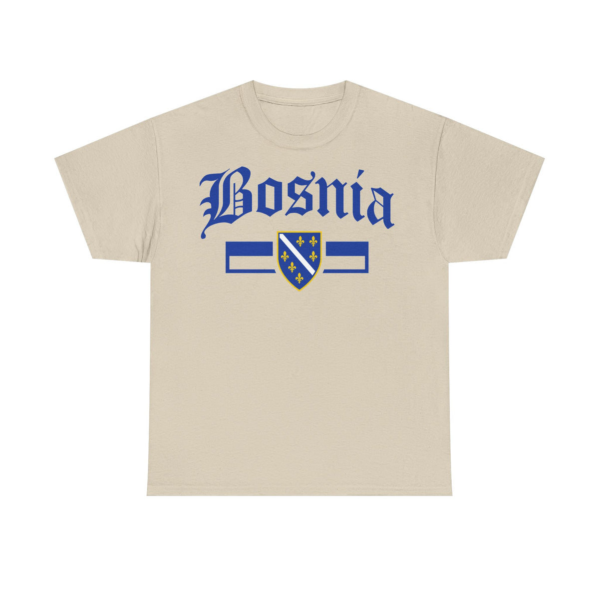 Bosnia escudo bandera orgullo patria aficionado al fútbol idea de regalo - Camiseta unisex