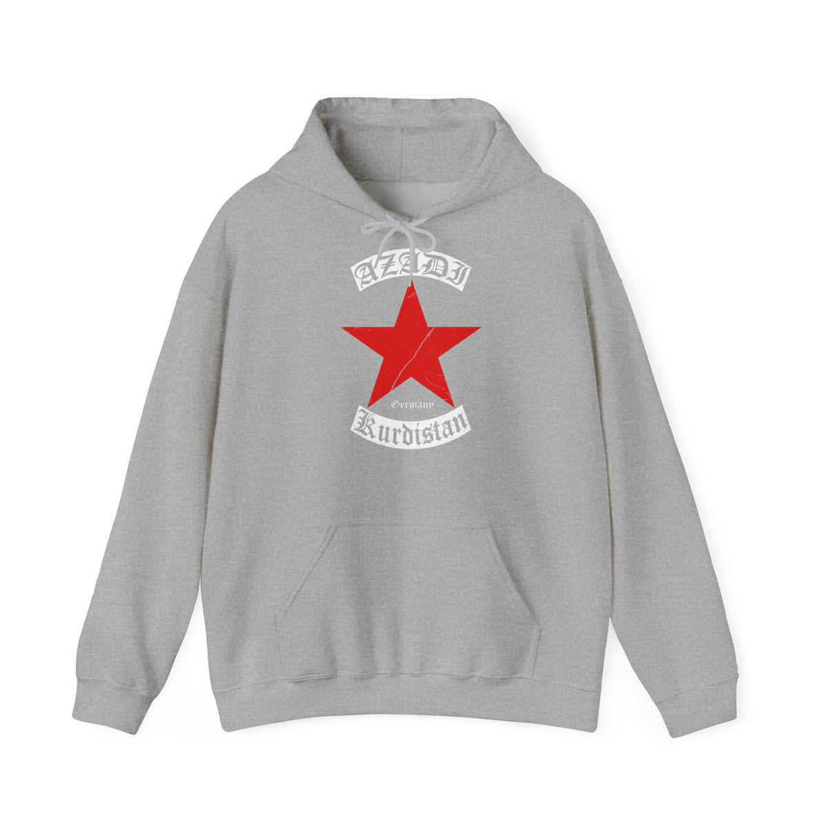 Kurdistan patria orgoglio stemma bandiera sport calcio regalo per tifosi - felpa con cappuccio unisex