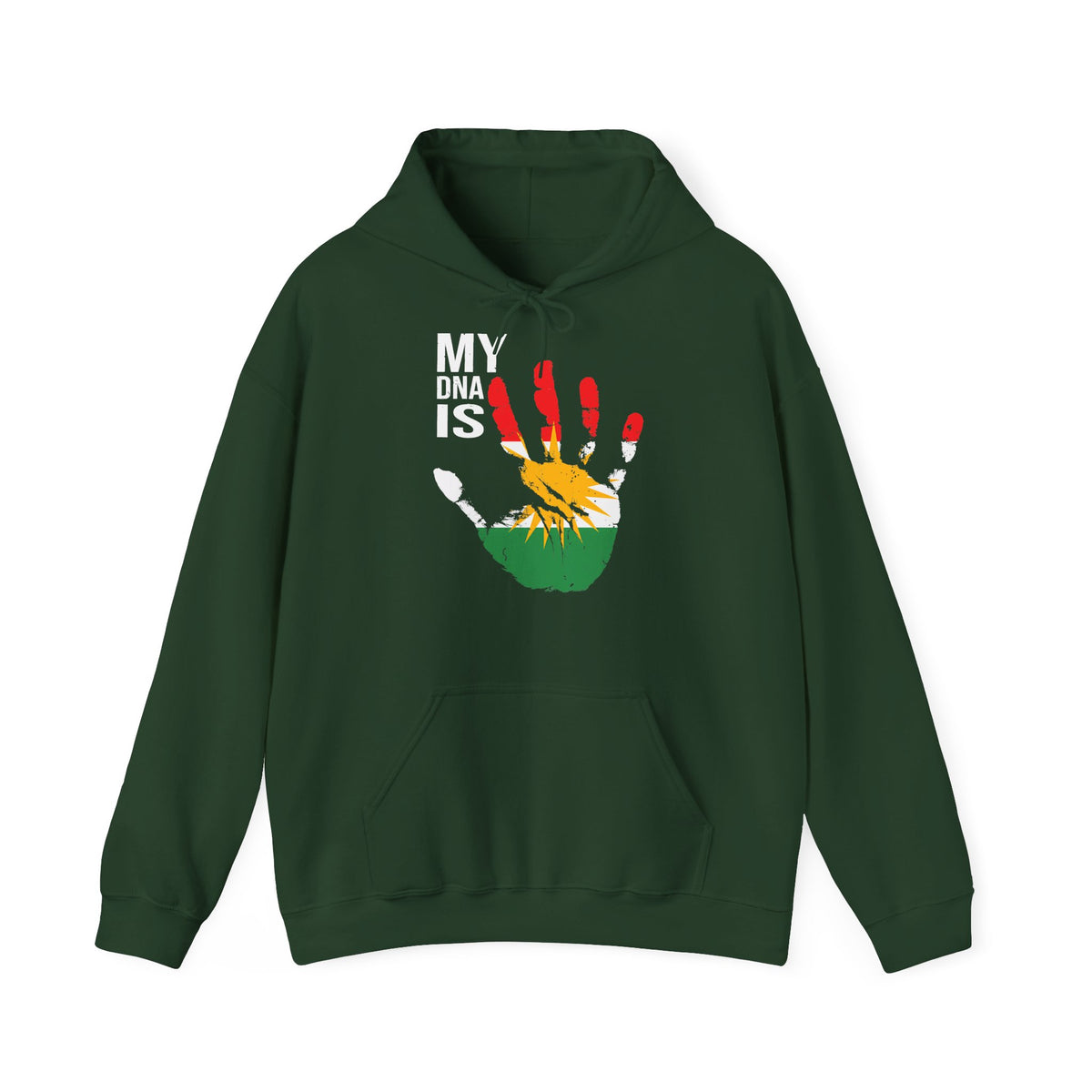 Kurdistan patria orgoglio stemma bandiera sport calcio regalo per tifosi - felpa con cappuccio unisex