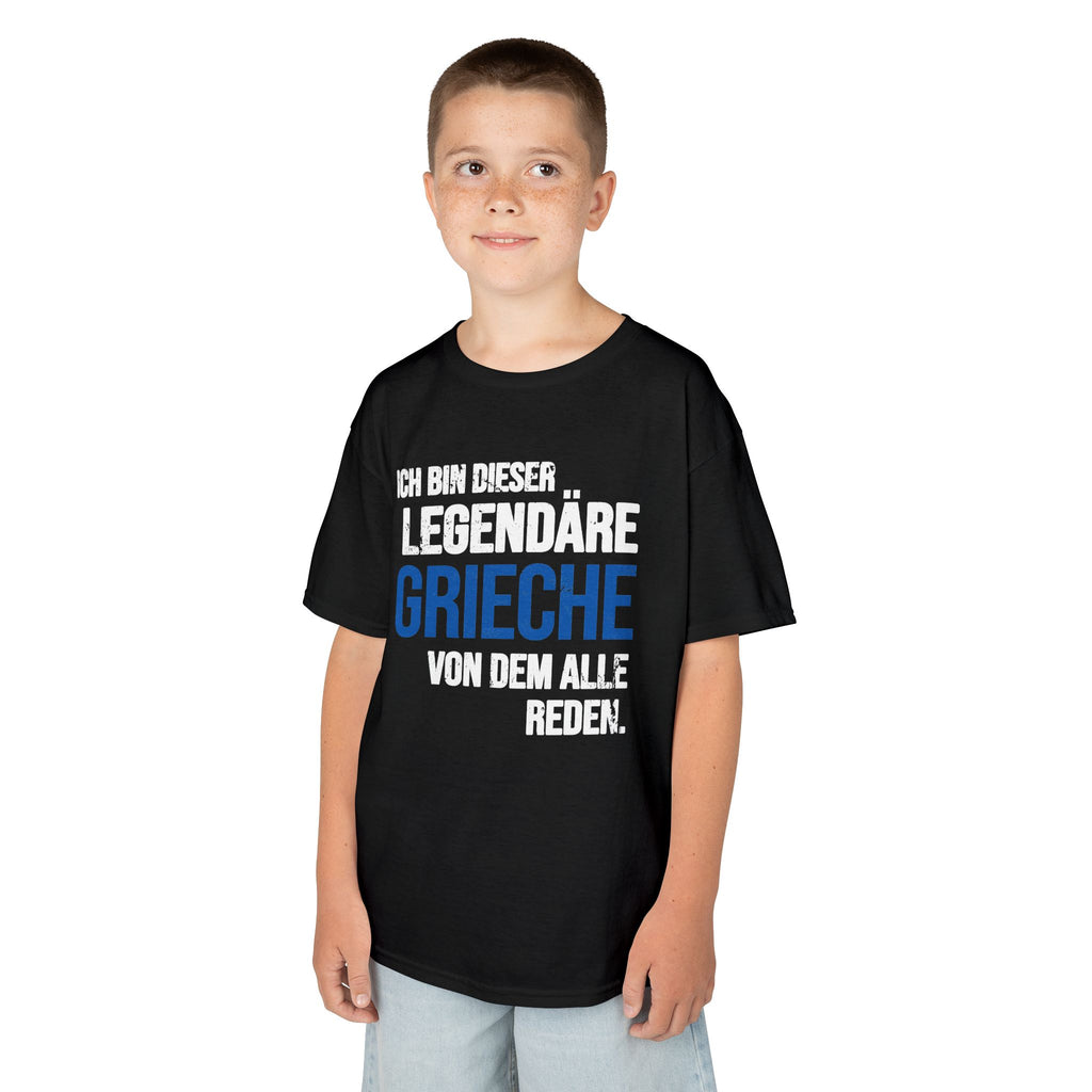 Greece Griechenland Flagge Wappen Heimat Fußball Sport Fan Geschenkidee - Für Kinder & Jugendliche Unisex T-Shirt