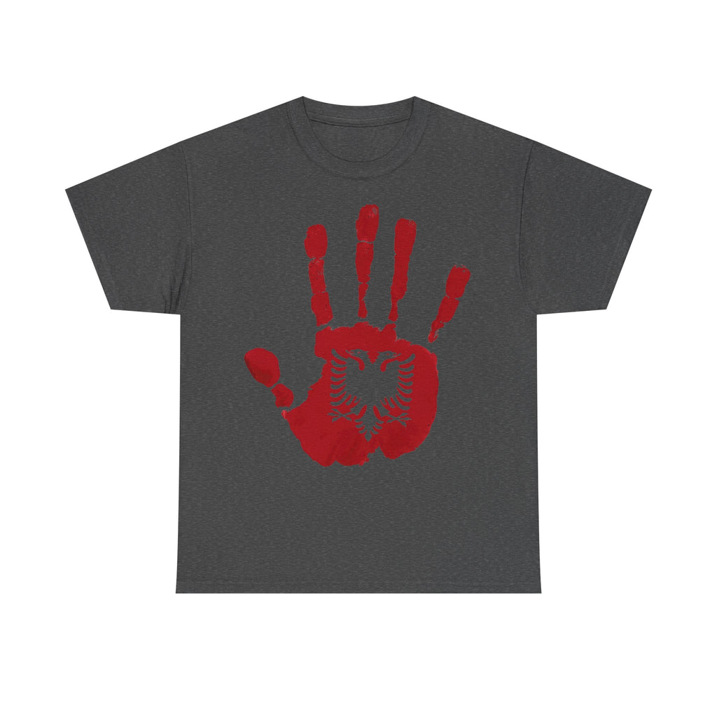 Albanien Handabdruck - DNA Indentität Flagge Stolz - Unisex T-Shirt