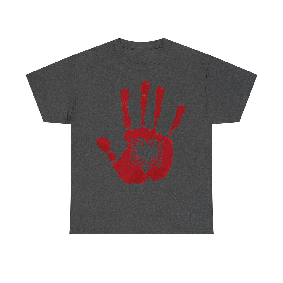 Albanien Handabdruck - DNA Indentität Flagge Stolz - Unisex T-Shirt