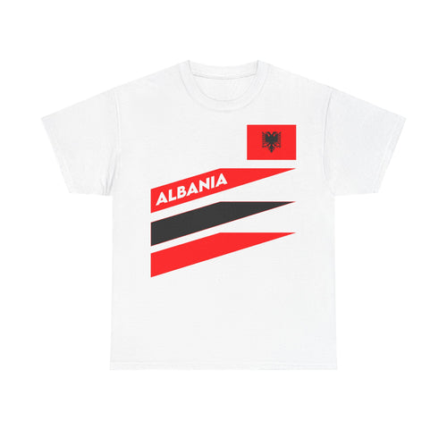 Camiseta unisex de Albania, escudo albanés, bandera, águila, fútbol, aficionado, deporte