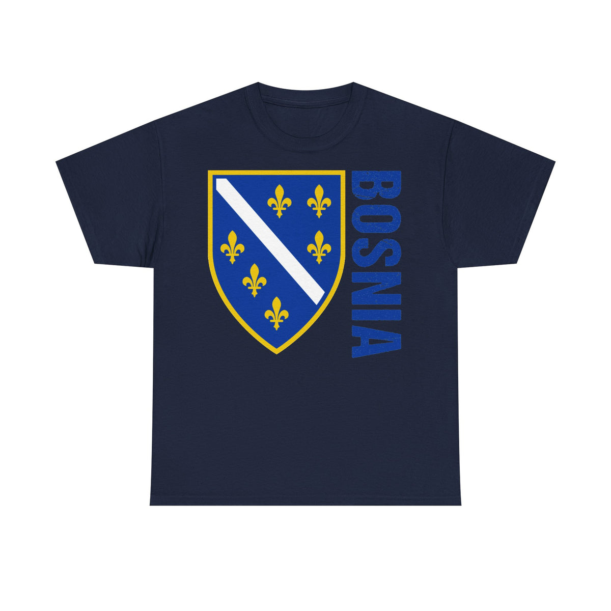 Bosnia escudo bandera orgullo patria aficionado al fútbol idea de regalo - Camiseta unisex
