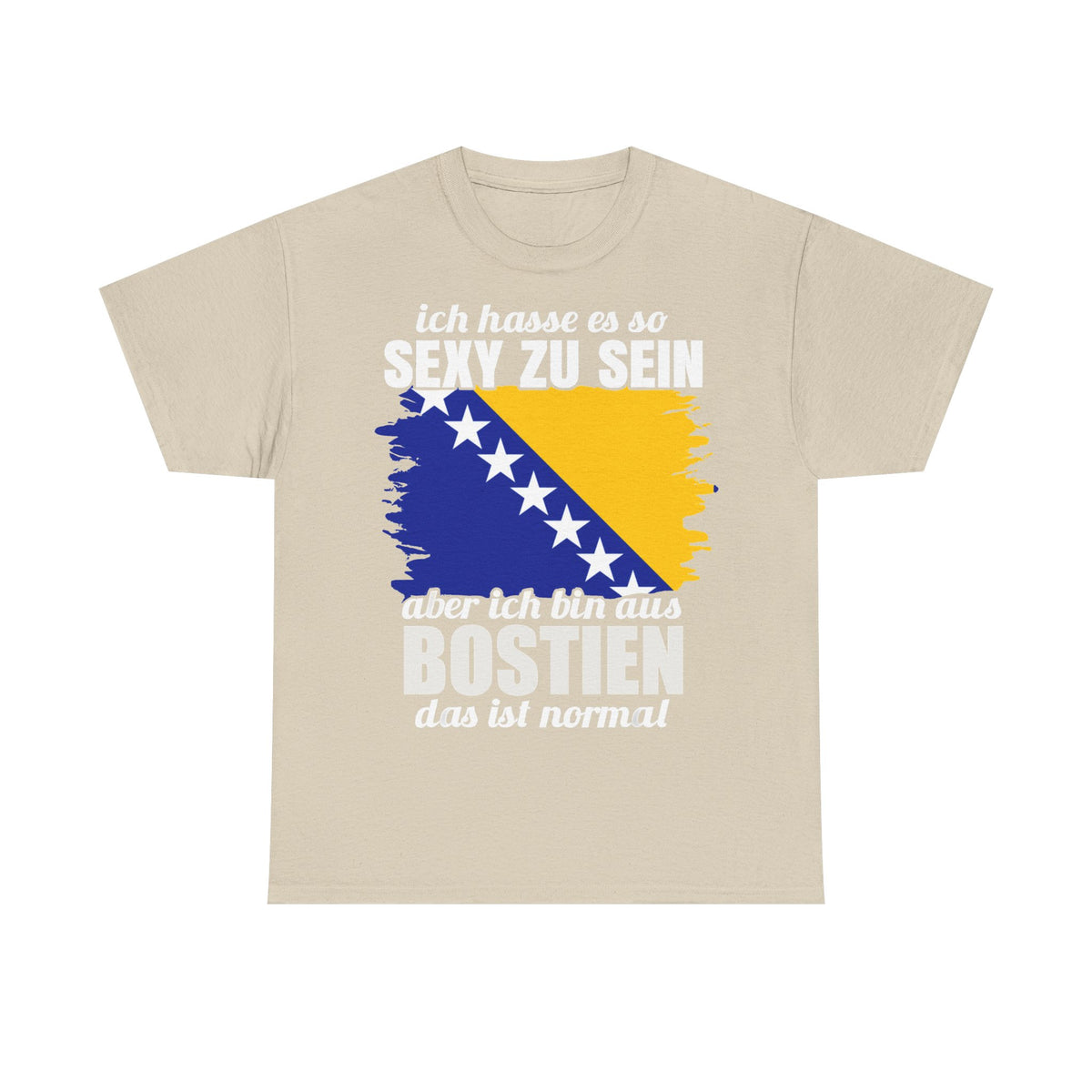 Bosnia Wappen Flagge Stolz Heimat Fußball fan Geschenkidee - Unisex T-Shirt