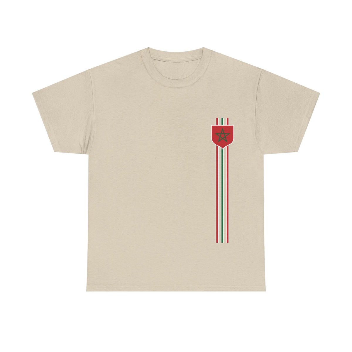 Marruecos Bandera Escudo Noble Orgullo Fútbol Fan Deporte - Camiseta unisex