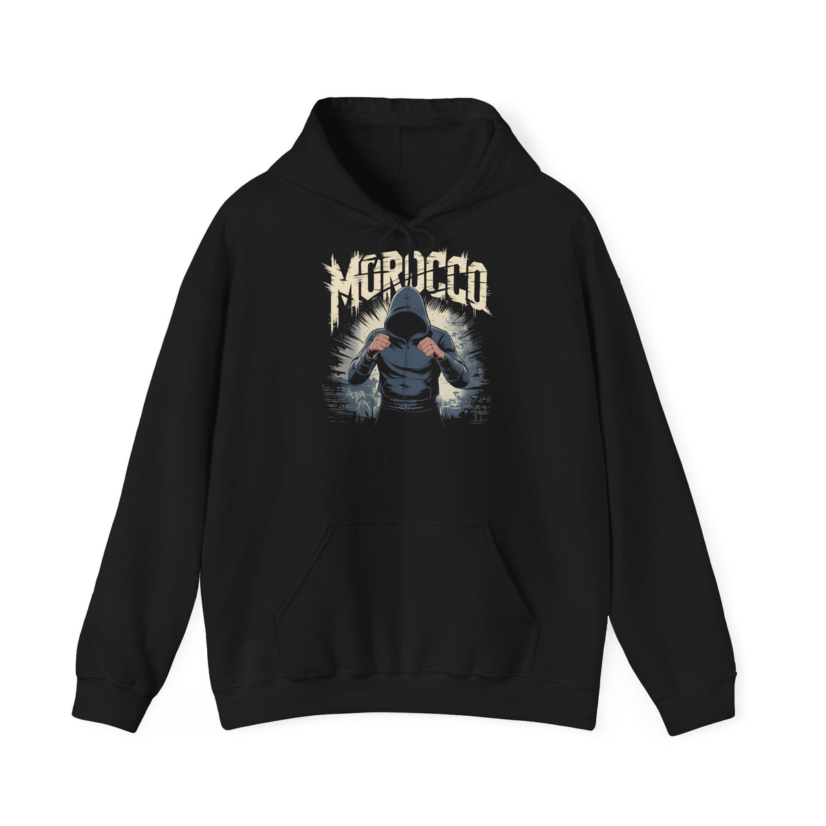 Stemma hooligan del Marocco, bandiera del Marocco, tifoso di calcio, sport, idea regalo - Felpa con cappuccio unisex