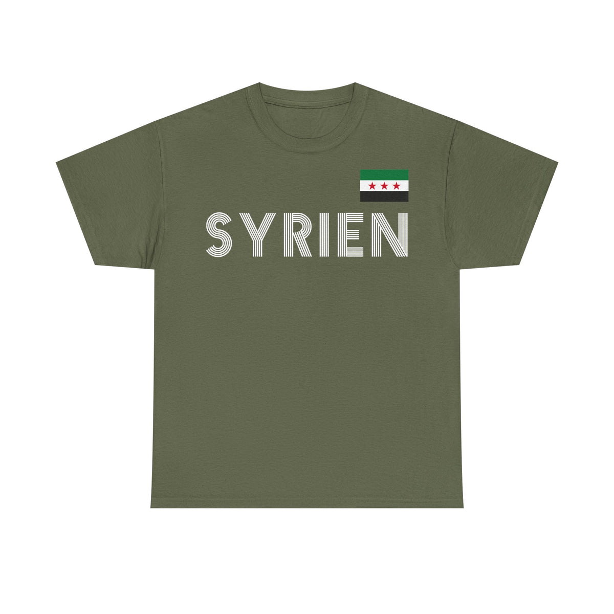 Syria Syrien Wappen Flagge Heimat Sport Fan Geschenkidee - Unisex T-Shirt