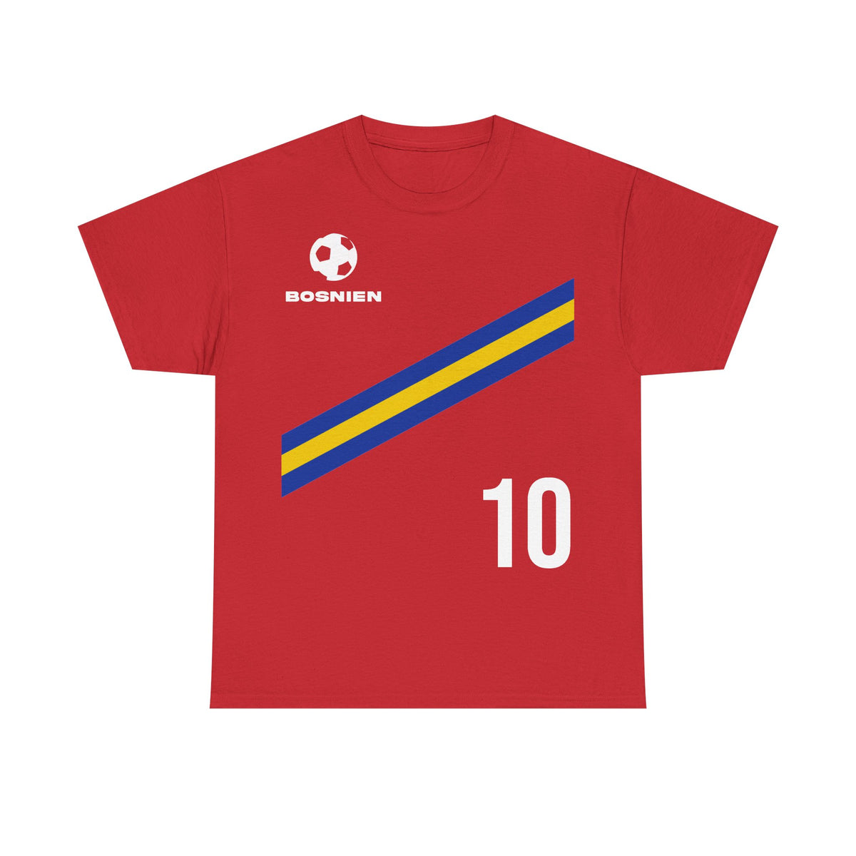 Bosnia Wappen Flagge Stolz Heimat Fußball fan Geschenkidee - Unisex T-Shirt