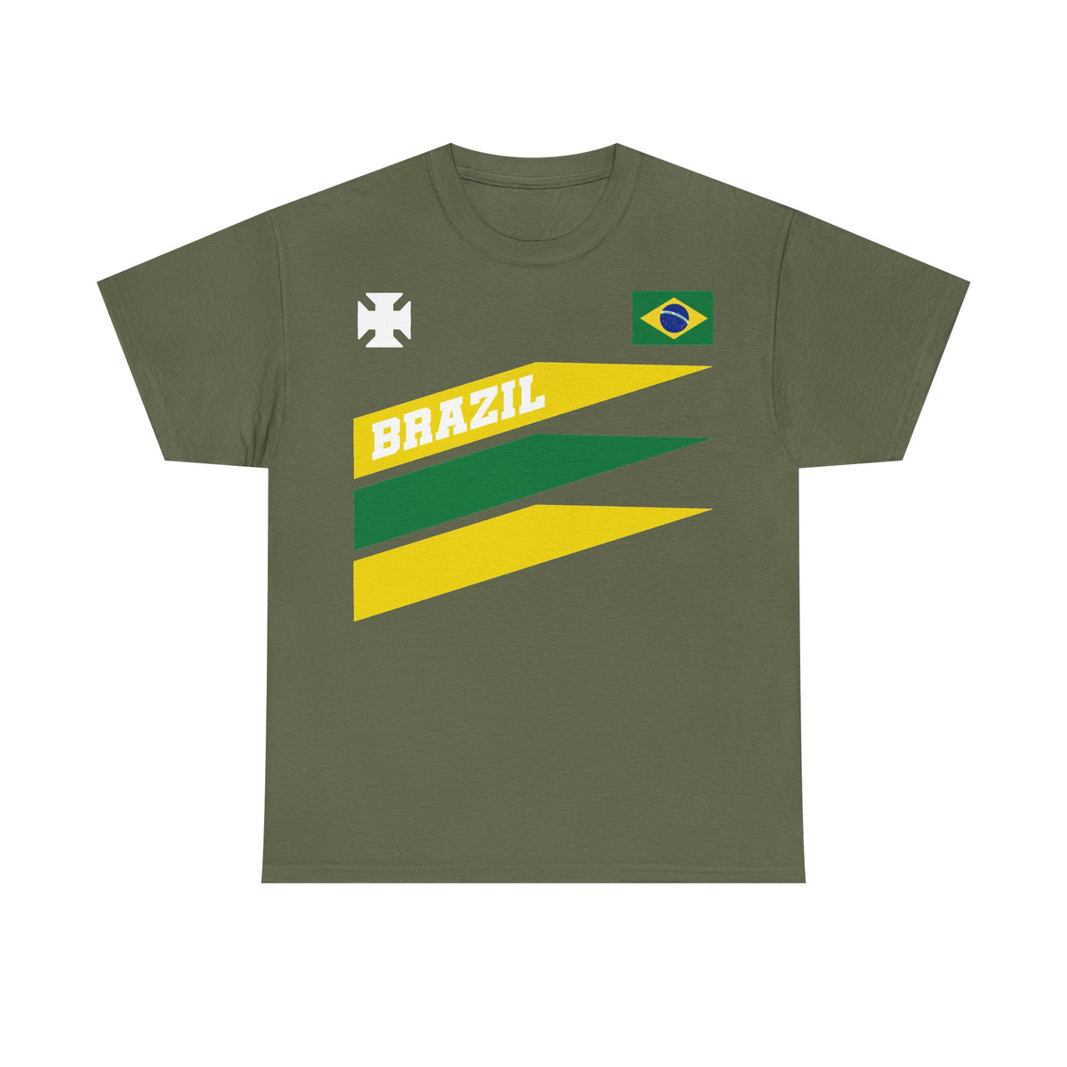 Brazil Brasilien Wappen Flagge Sport Fan Fußball Geschenkidee - Unisex T-Shirt