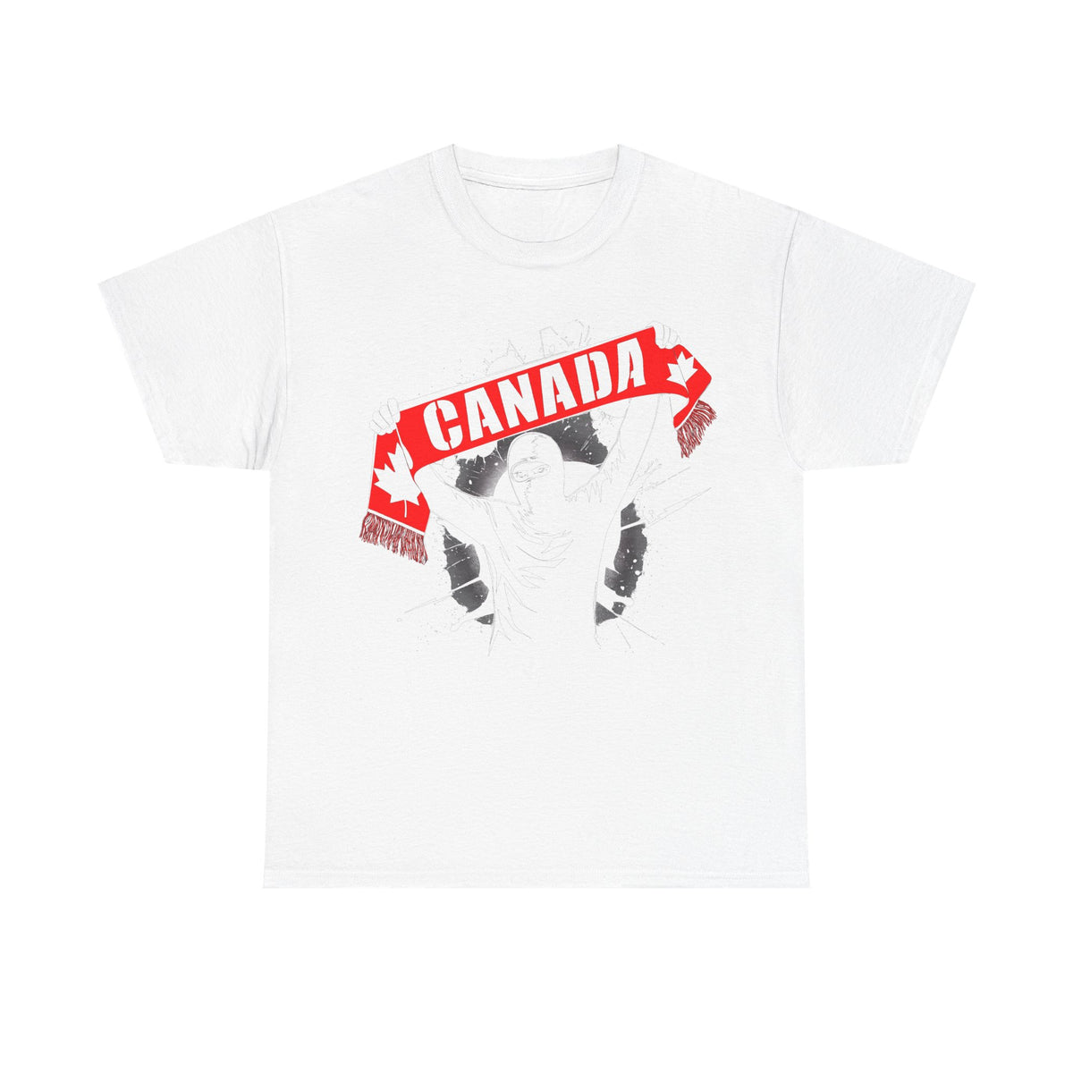 Canada Kanada Hooligan Wappen Flagge Fan Sport Fußball Geschenkidee - Unisey T-Shirt