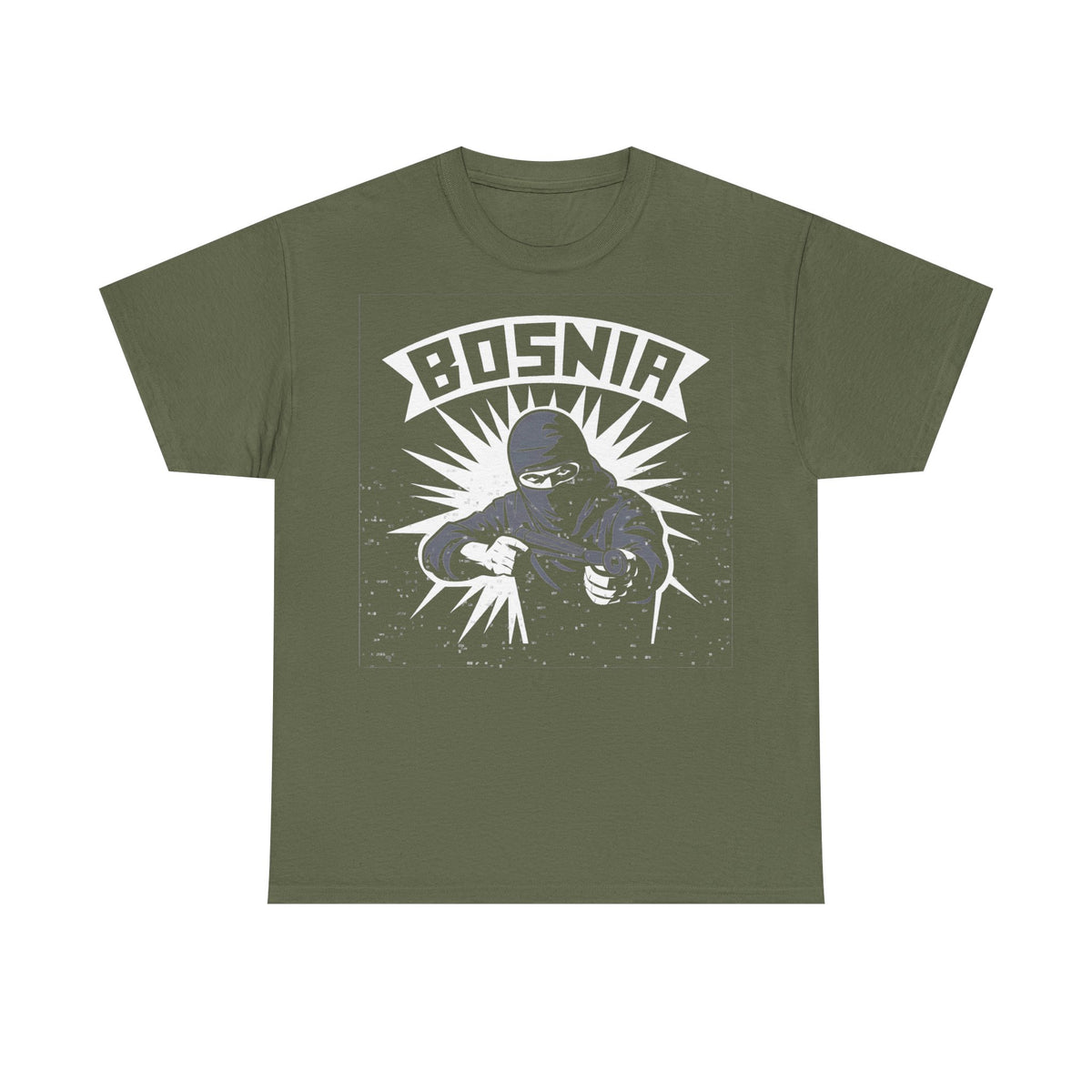 Bosnia escudo bandera orgullo patria aficionado al fútbol idea de regalo - Camiseta unisex