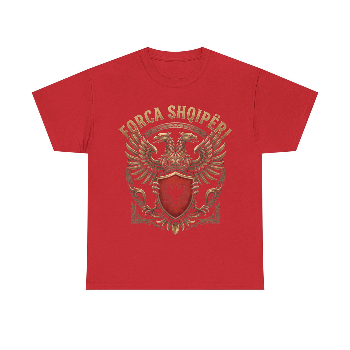 Forca Shqipäria Albania Noble Águila bicéfala Escudo Idea de regalo - Camiseta unisex