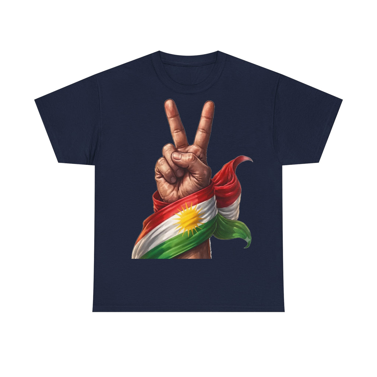 Kurdistan Peace Flagge Wappen - Unisex T-Shirt