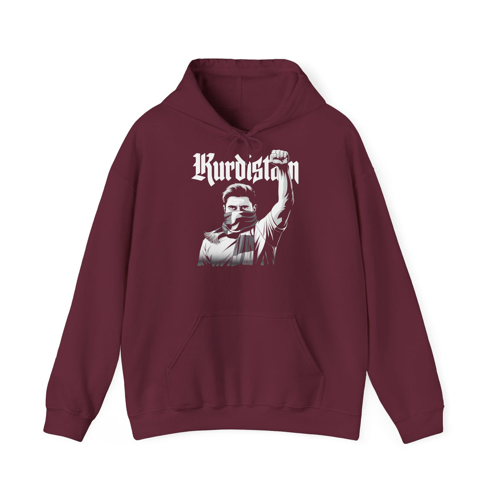 Kurdistan hooligan patria orgoglio stemma bandiera sport calcio tifoso regalo - Felpa con cappuccio unisex