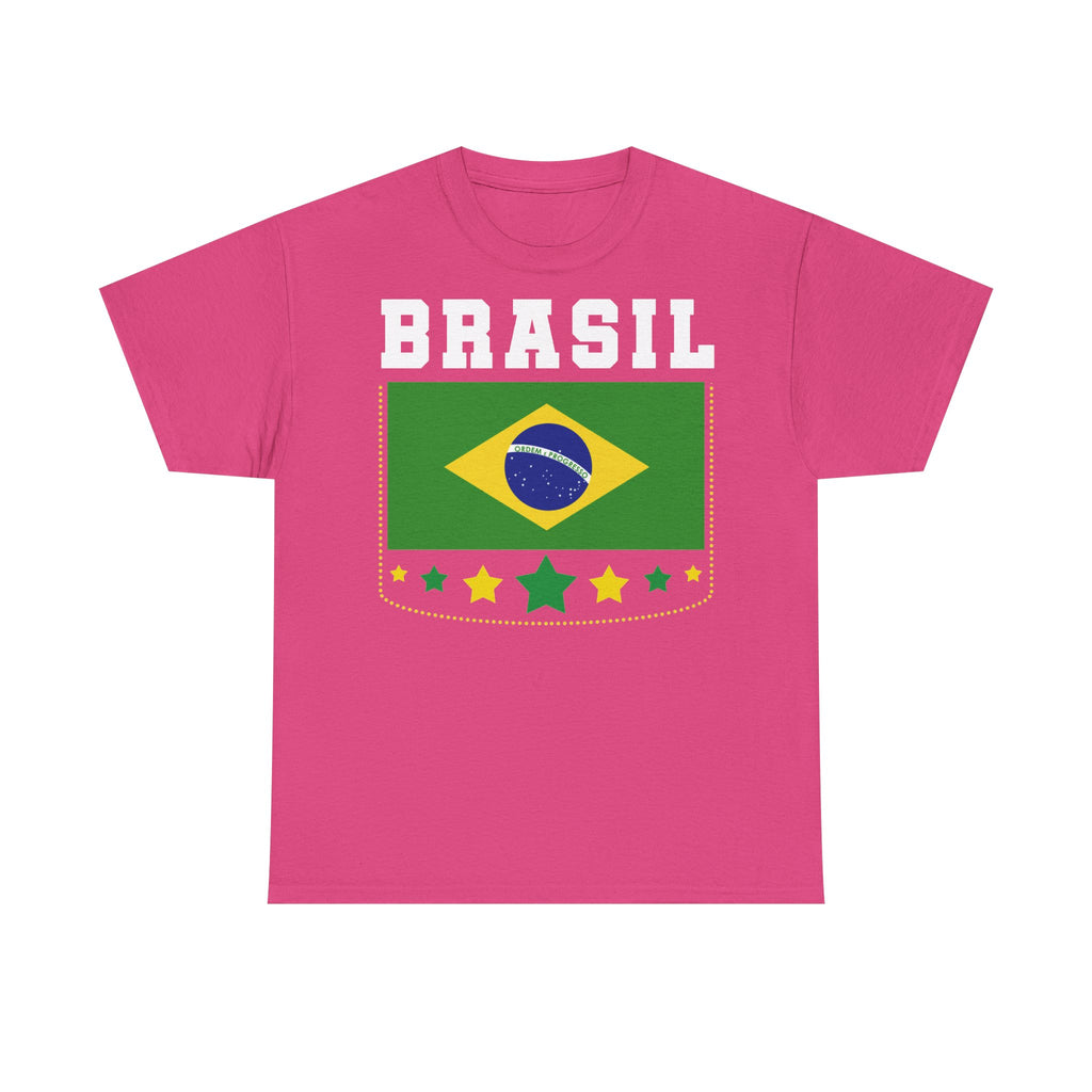 Brazil Brasilien Wappen Flagge Sport Fan Fußball Geschenkidee - Unisex T-Shirt