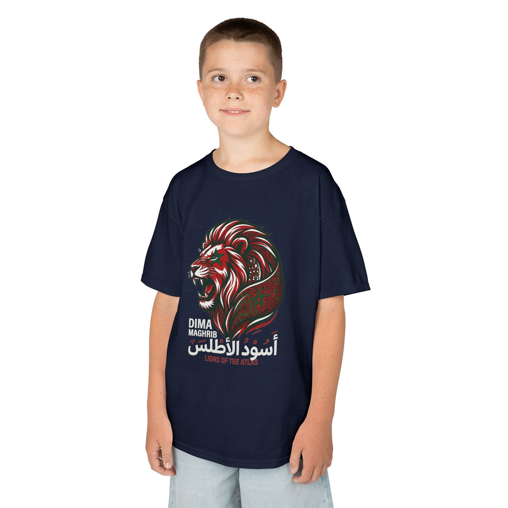 Marokkko Dima Maghrib Löwe - Unisex Kinder & Jugendliche T-Shirt