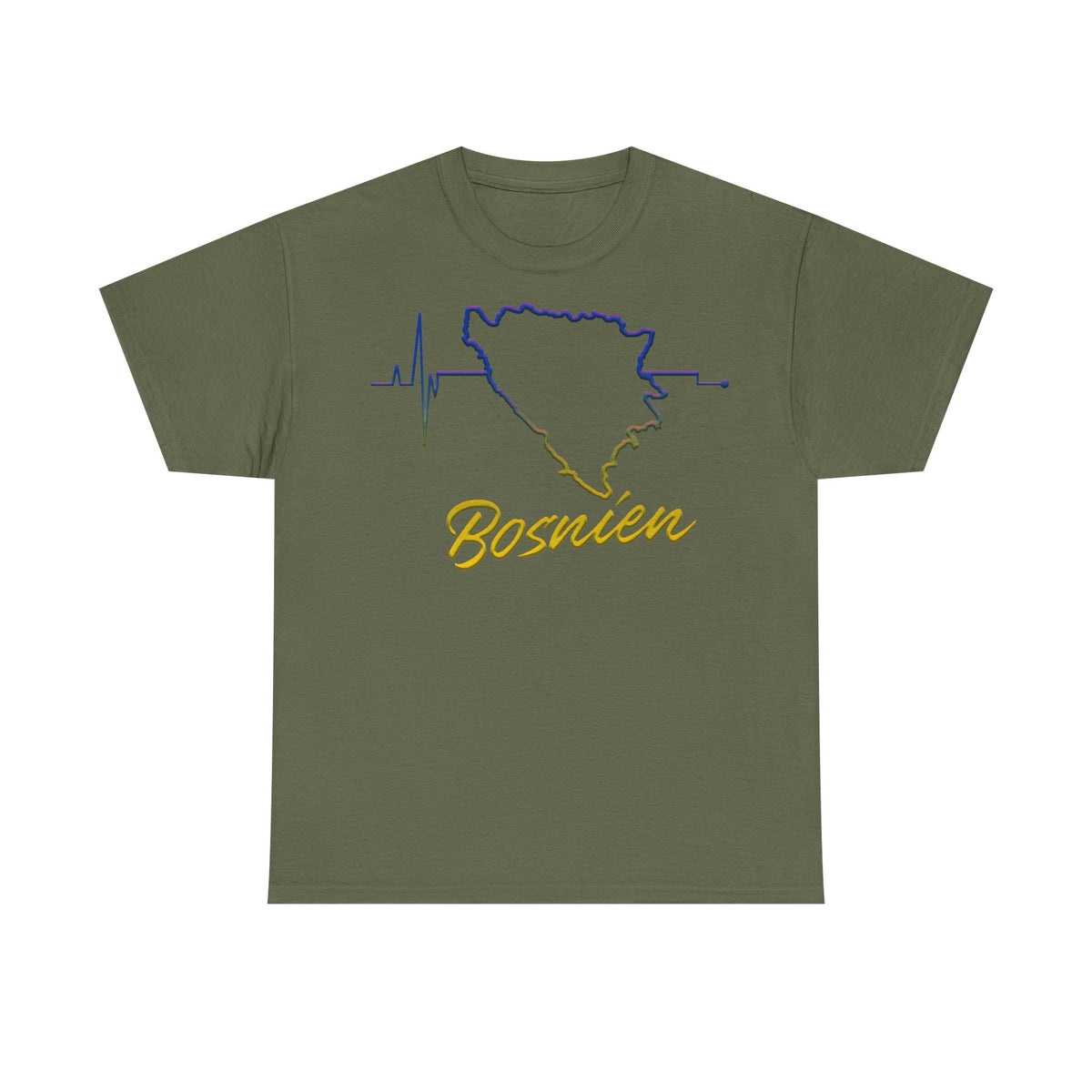 Bosnia escudo bandera orgullo patria aficionado al fútbol idea de regalo - Camiseta unisex