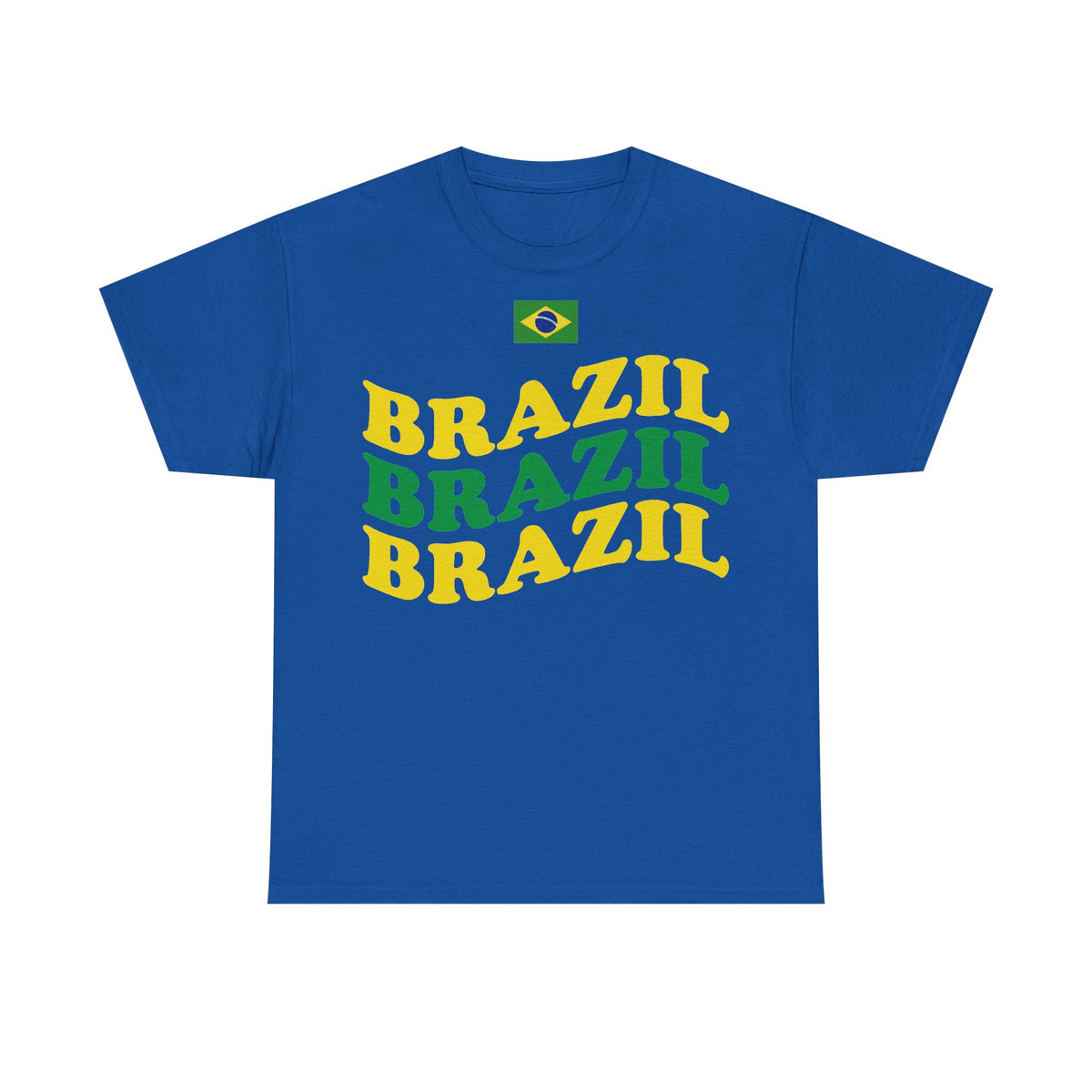 Brazil Brasilien Wappen Flagge Sport Fan Fußball Geschenkidee - Unisex T-Shirt