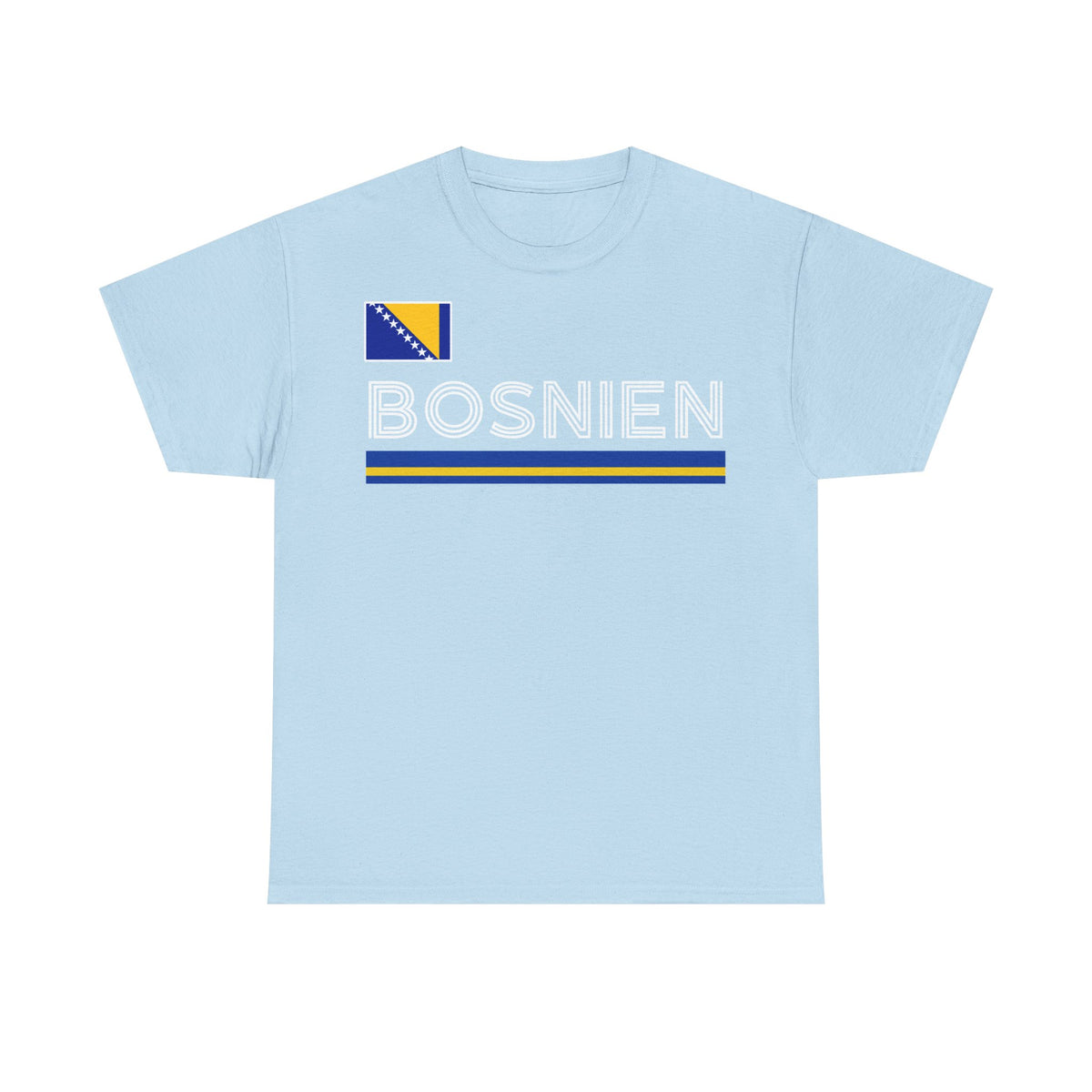 Bosnia Wappen Flagge Stolz Heimat Fußball fan Geschenkidee - Unisex T-Shirt