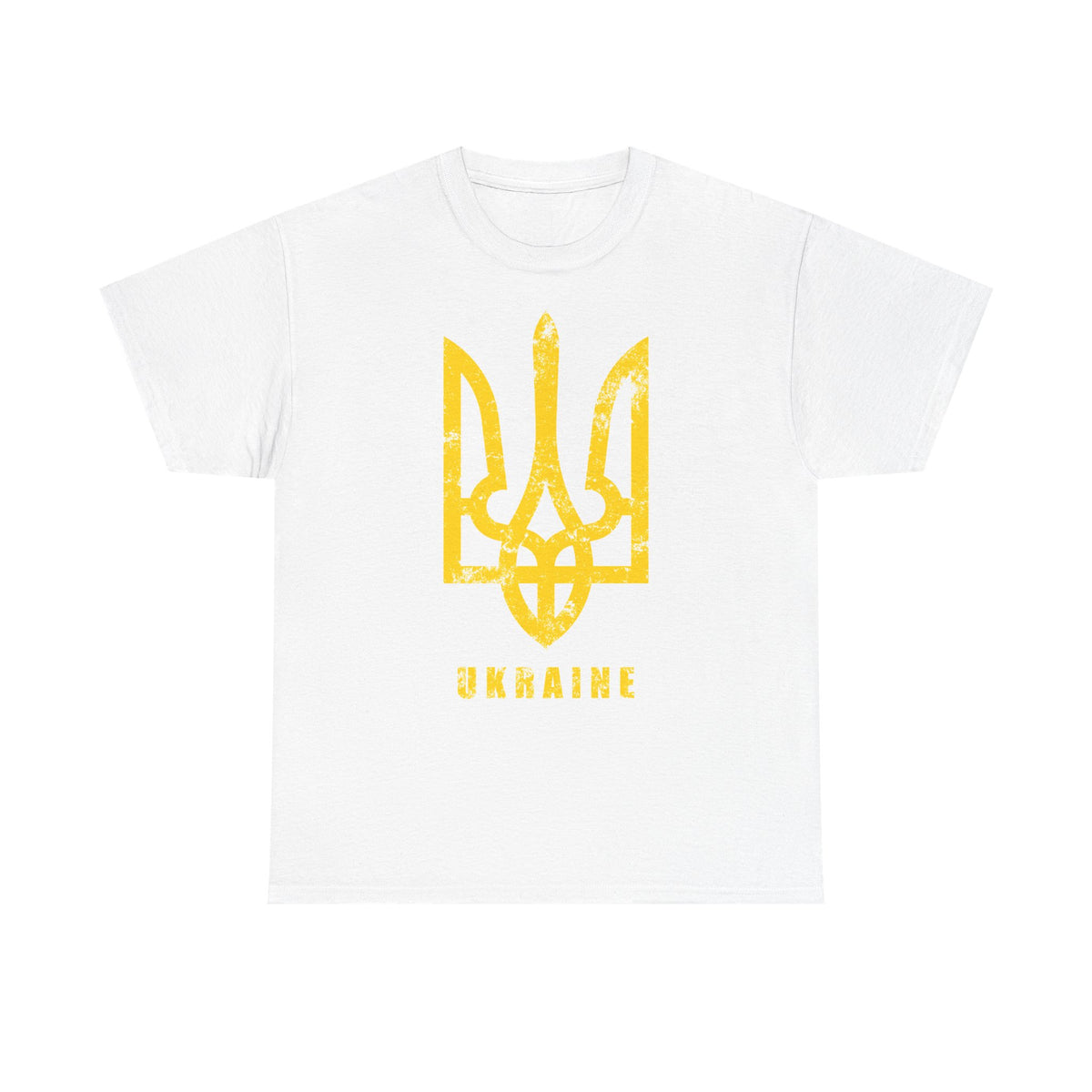 Bandiera e stemma dell'Ucraina Idea regalo Sport Tifoso Moda Vintage - T-shirt unisex