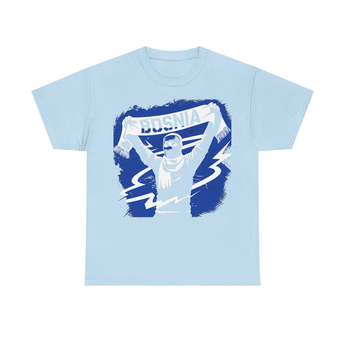 Bosnia escudo bandera orgullo patria aficionado al fútbol idea de regalo - Camiseta unisex