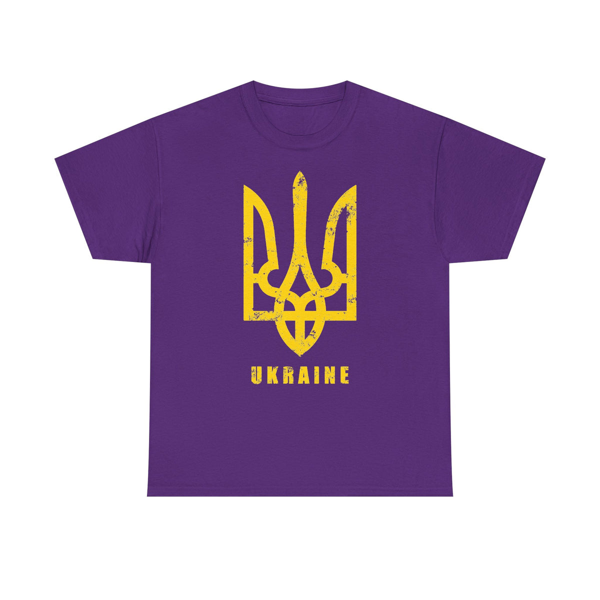 Bandiera e stemma dell'Ucraina Idea regalo Sport Tifoso Moda Vintage - T-shirt unisex