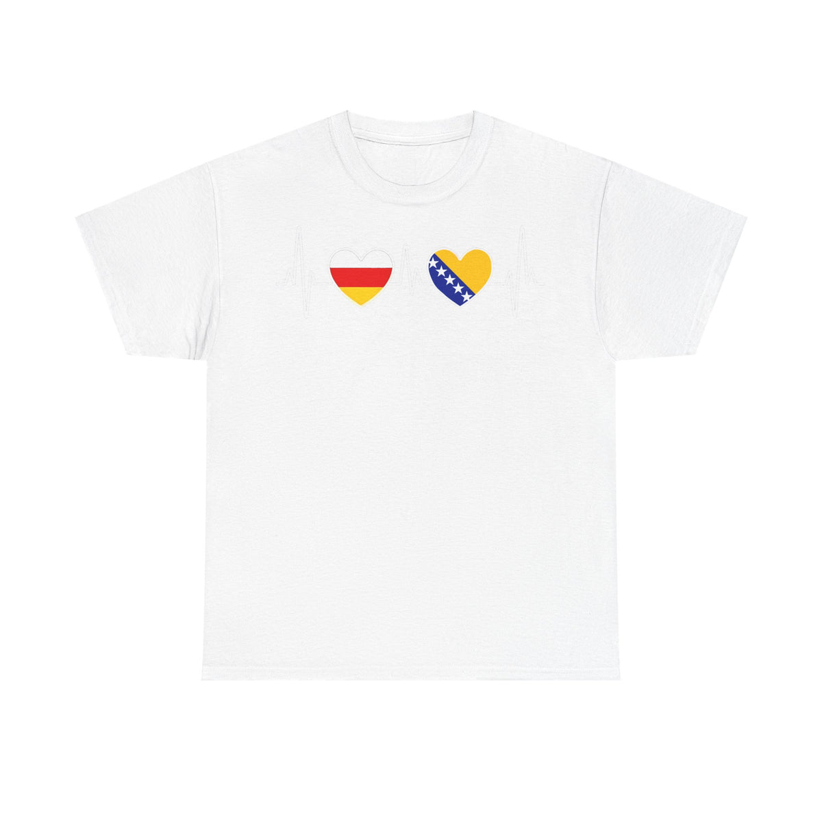 Bosnia Wappen Flagge Stolz Heimat Fußball fan Geschenkidee - Unisex T-Shirt