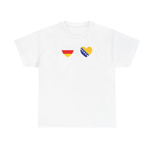 Bosnia Wappen Flagge Stolz Heimat Fußball fan Geschenkidee - Unisex T-Shirt