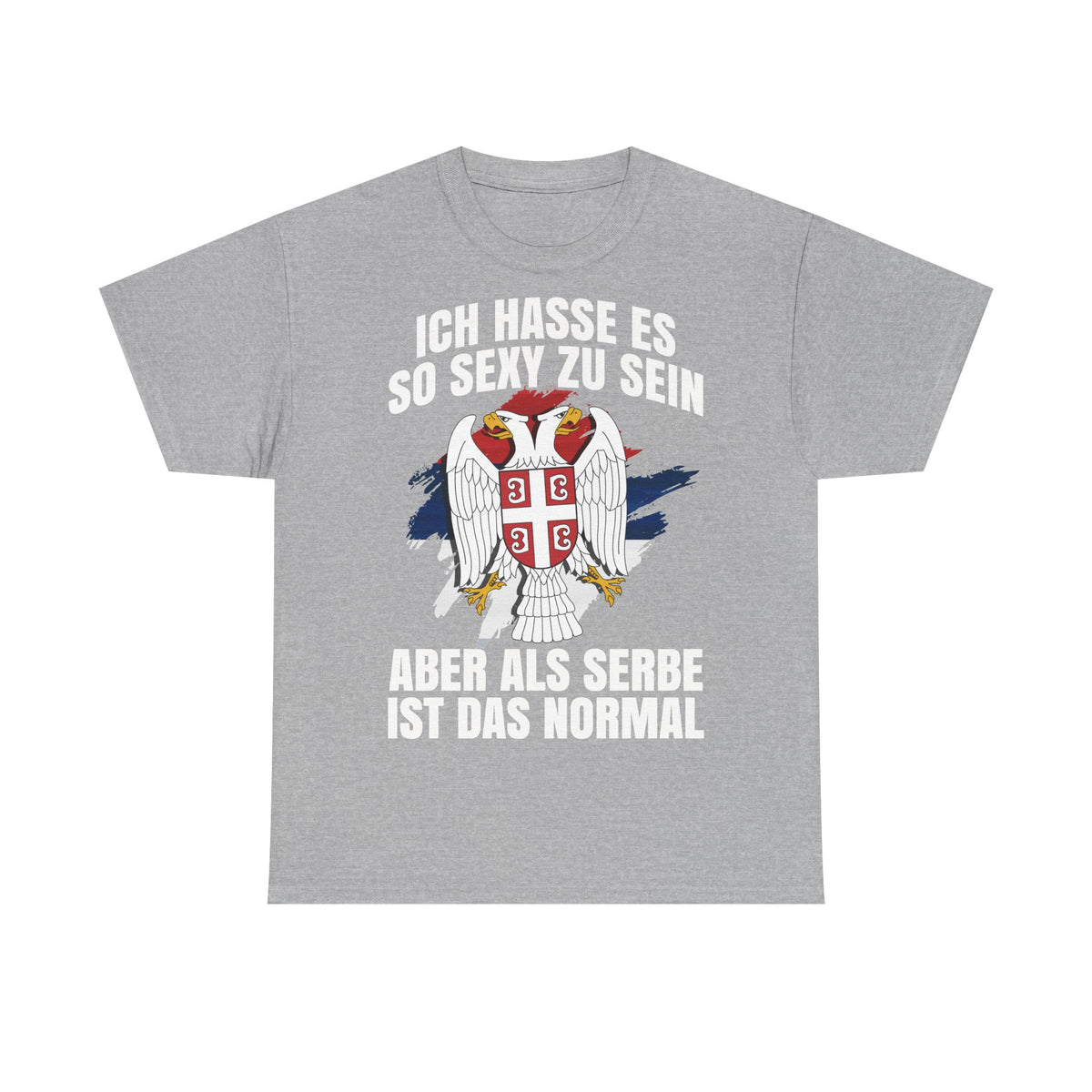 Serbia Serbia Frase Humor Divertido Águila Bandera - Camiseta unisex