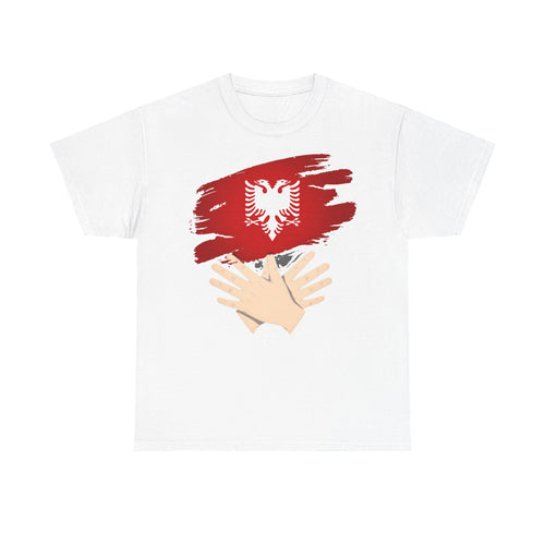 Albanie blason shqiponja drapeau albanais football fan sport T-shirt unisexe