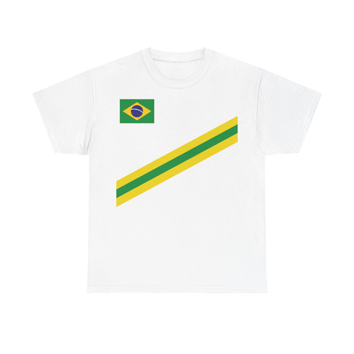 Brazil Brasilien Wappen Flagge Sport Fan Fußball Geschenkidee - Unisex T-Shirt