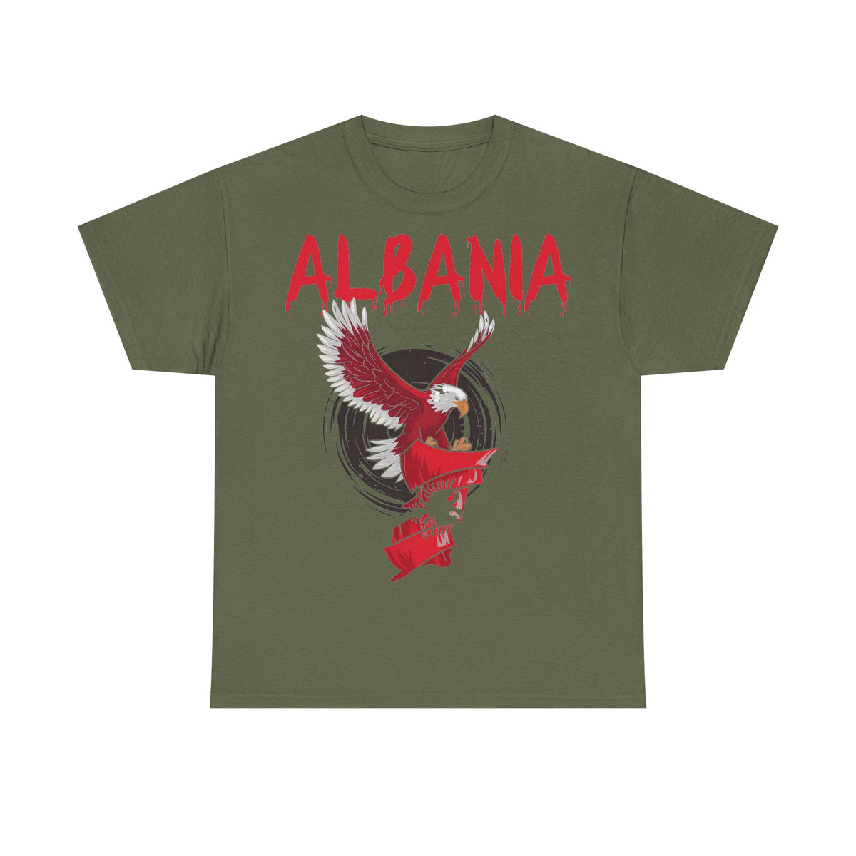 Albania Arte Águila Bandera Escudo Orgullo Aficionado del fútbol Idea de regalo - Camiseta unisex