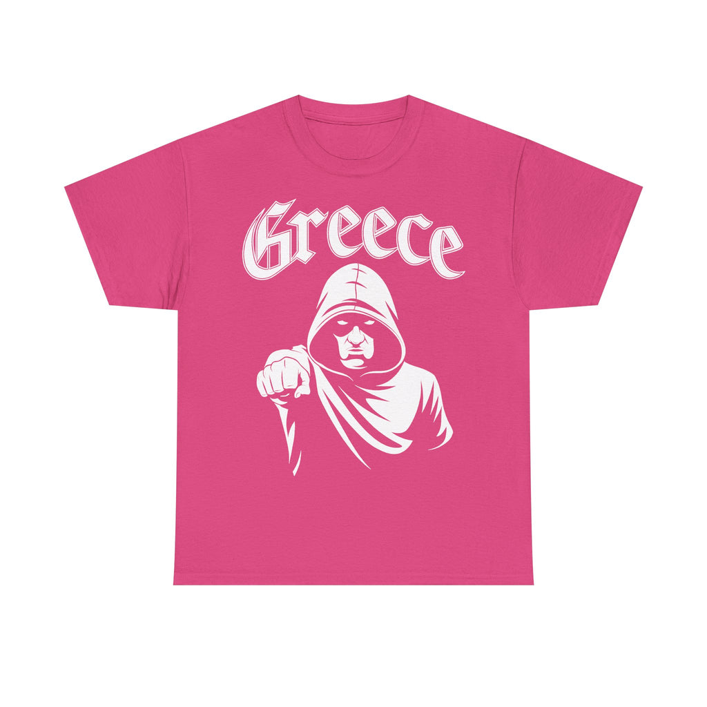 Greece Griechenland Hooligan Flagge Wappen Heimat Fußball Sport Fan Geschenkidee - Unisex T-Shirt