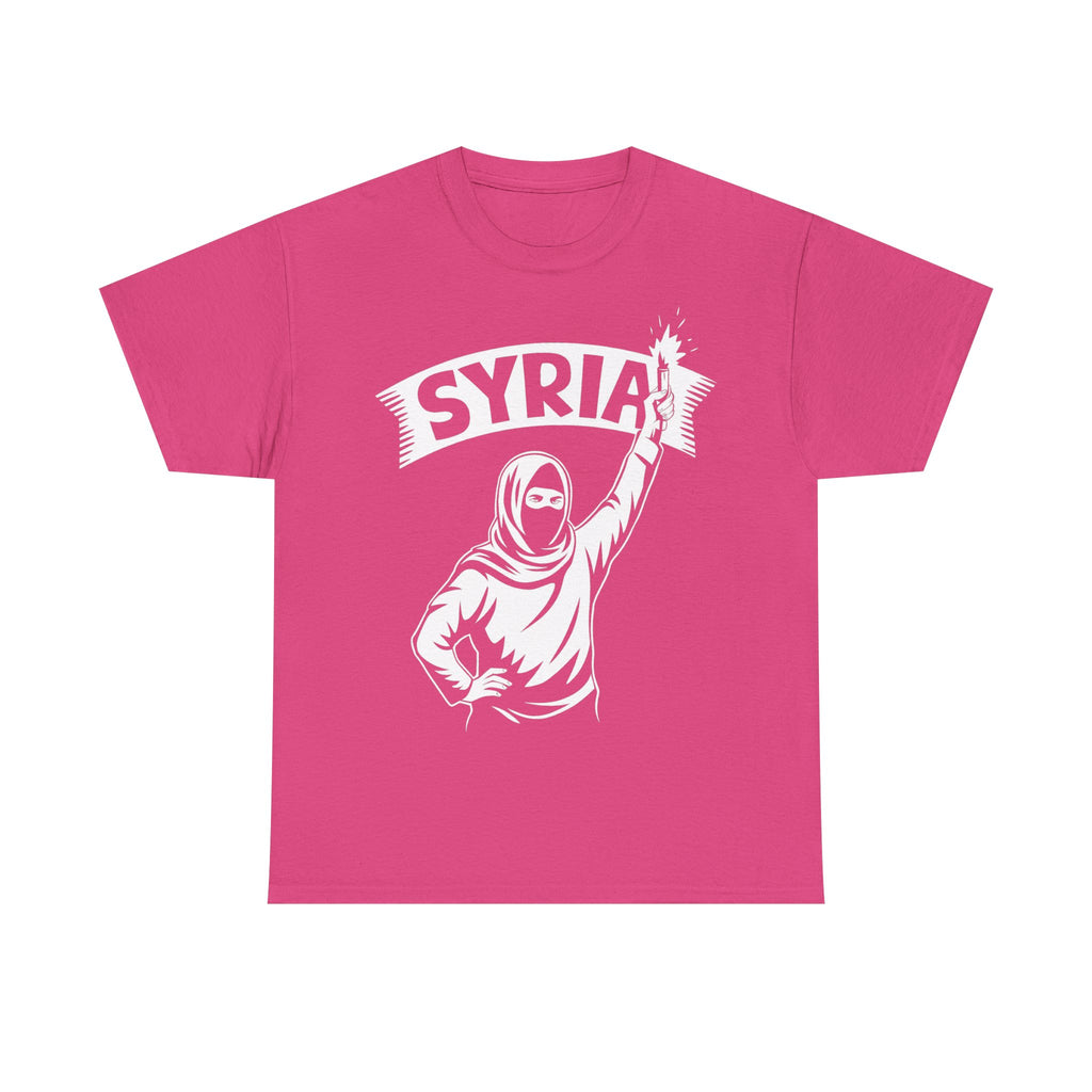 Syria Syrien Hooligan Wappen Flagge Heimat Sport Fußball Fan Geschenkidee - Unisex T-Shirt