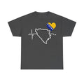 Bosnia Wappen Flagge Stolz Heimat Fußball fan Geschenkidee - Unisex T-Shirt
