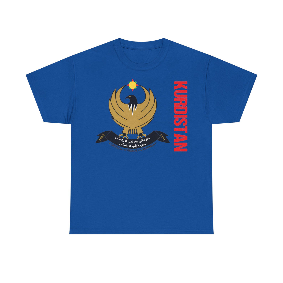 Kurdistán Azadi Escudo Bandera Patria Newroz Regalo - Camiseta unisex