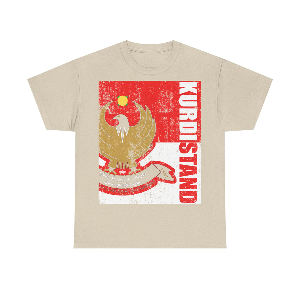 Kurdistán Azadi Escudo Bandera Patria Newroz Regalo - Camiseta unisex