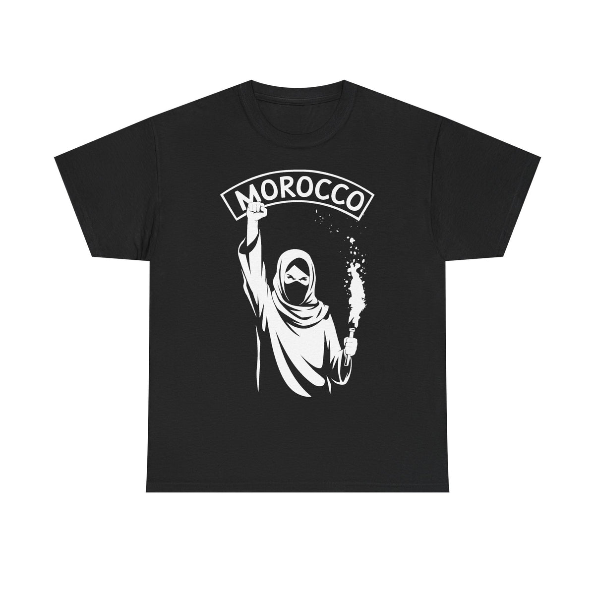 Escudo de hooligan de Marruecos Bandera de Marruecos Fútbol Aficionado Deporte Idea de regalo - Camiseta unisex