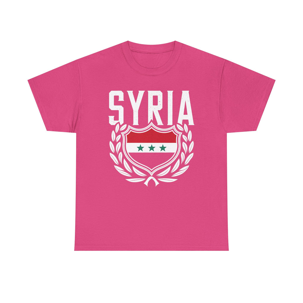 Syria Syrien Hooligan Wappen Flagge Heimat Sport Fußball Fan Geschenkidee - Unisex T-Shirt