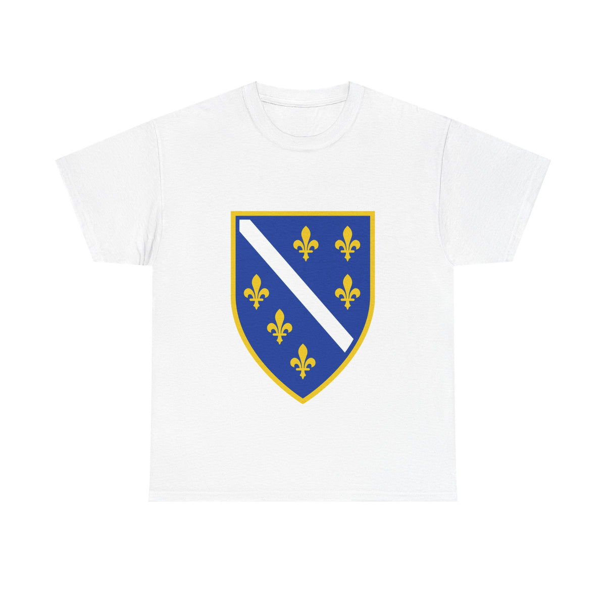 Bosnia Edel Wappen Flagge Stolz  Fußball fan Geschenkidee - Unisex T-Shirt