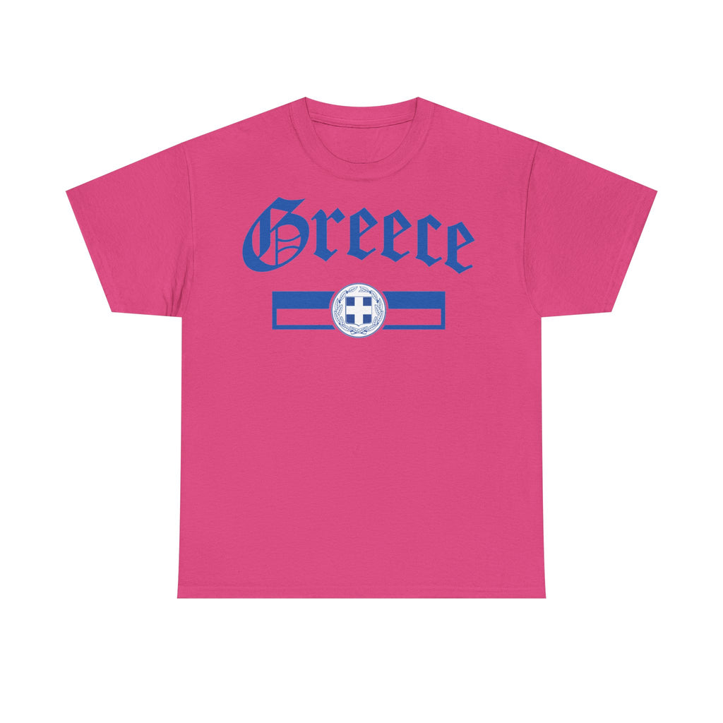 Greece Griechenland Flagge Wappen Heimat Fußball Sport Fan Geschenkidee - Unisex T-Shirt