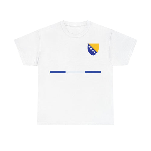 Bosnia escudo bandera orgullo patria aficionado al fútbol idea de regalo - Camiseta unisex