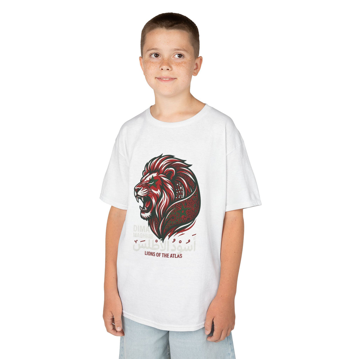 Marokkko Dima Maghrib Löwe - Unisex Kinder & Jugendliche T-Shirt