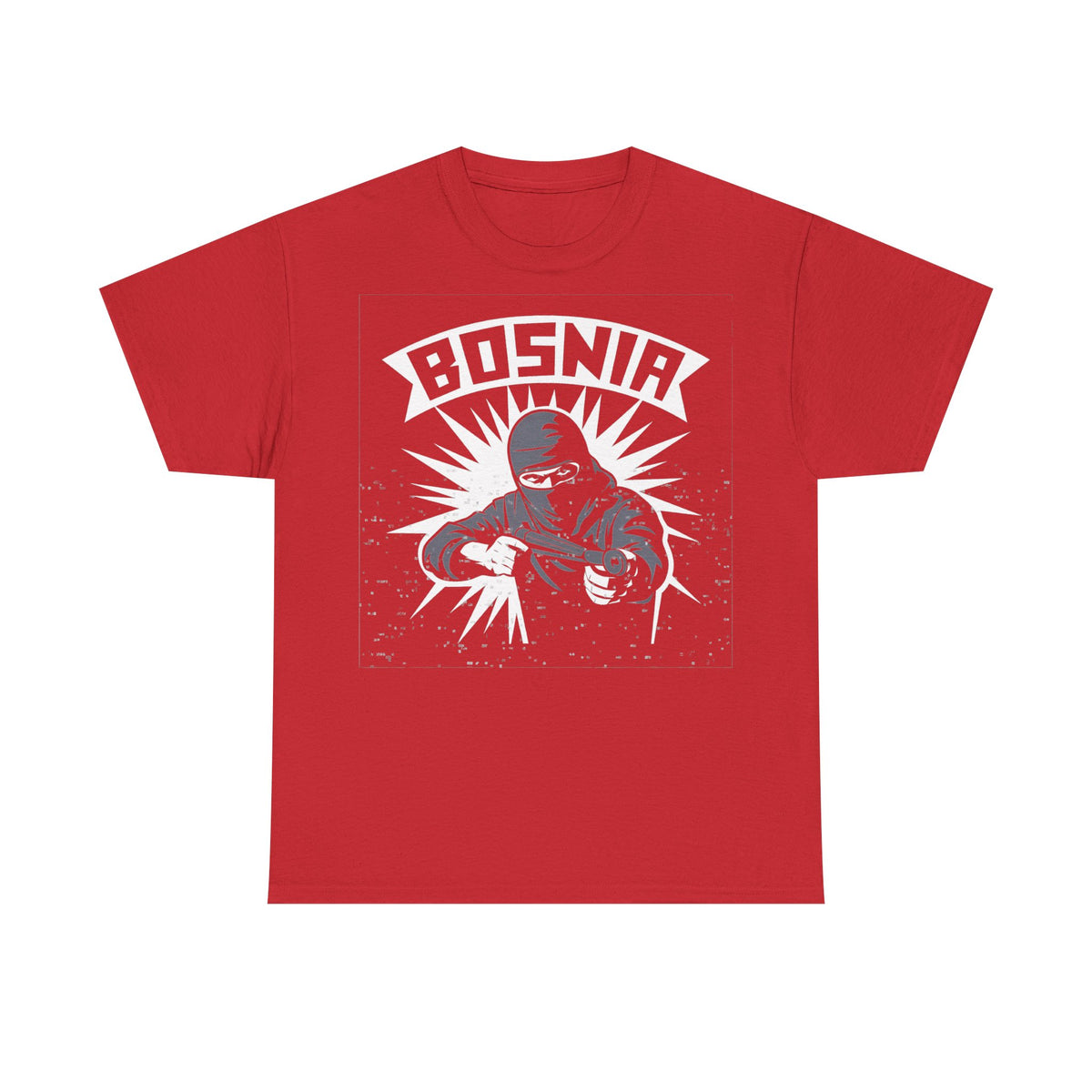 Bosnia escudo bandera orgullo patria aficionado al fútbol idea de regalo - Camiseta unisex